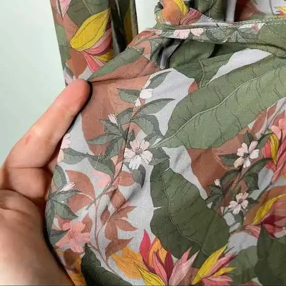 Badgley Mischka Multi Floral Wrap Dress sz 16 - Picture 8 of 11